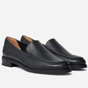 EVERLANE The Modern Loafer in Black Napa Leather Flat Slip On Size 7